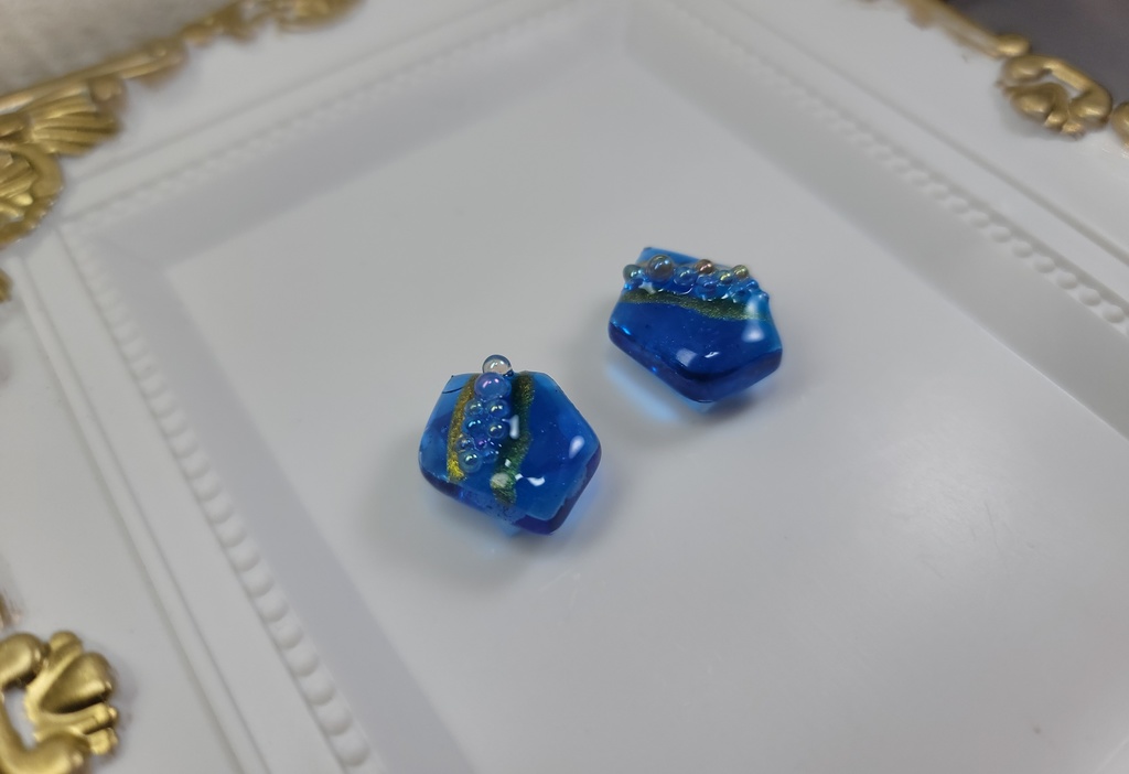 イヤリング・ピアス:ブルー5