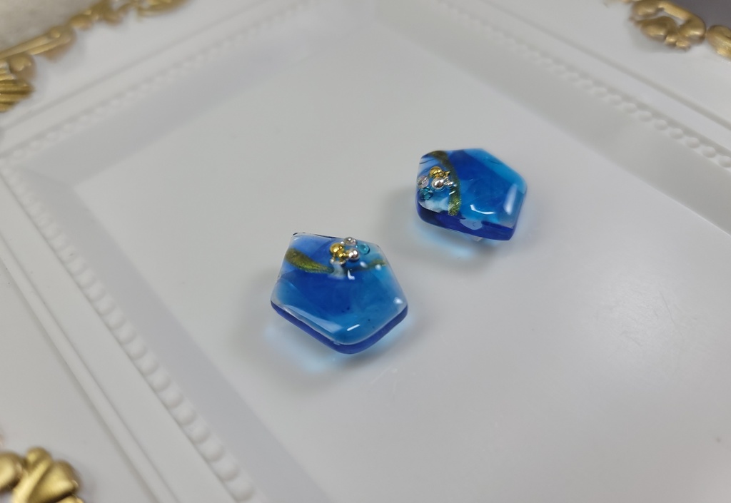 イヤリング・ピアス:ブルー9