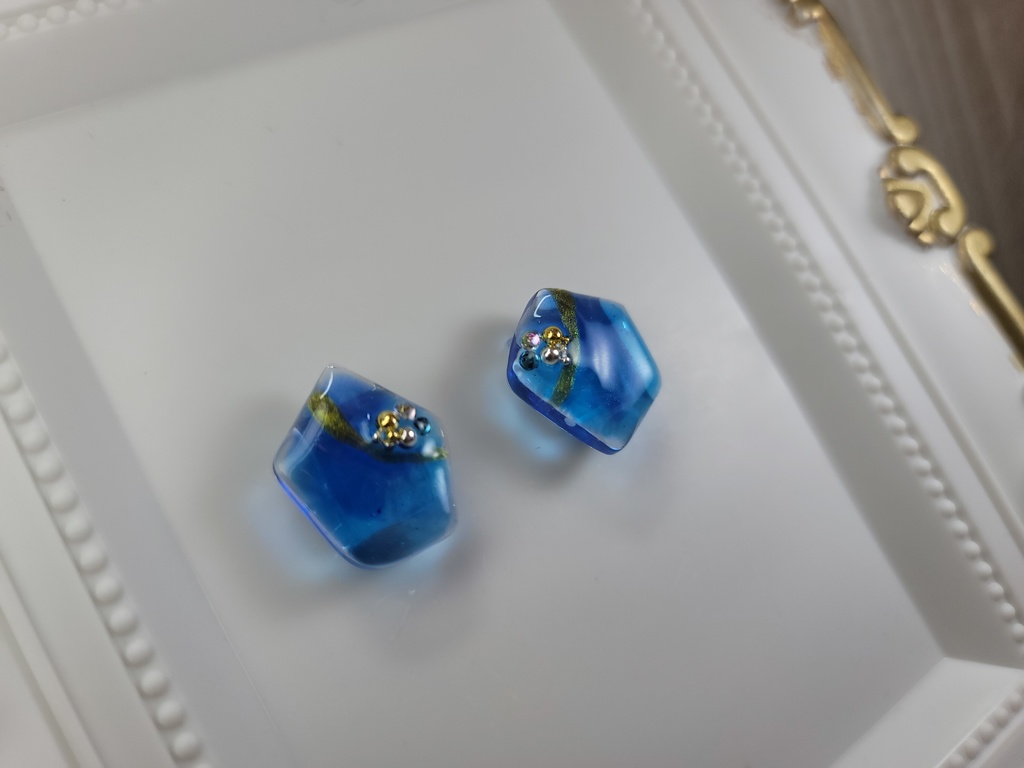 イヤリング・ピアス:ブルー9