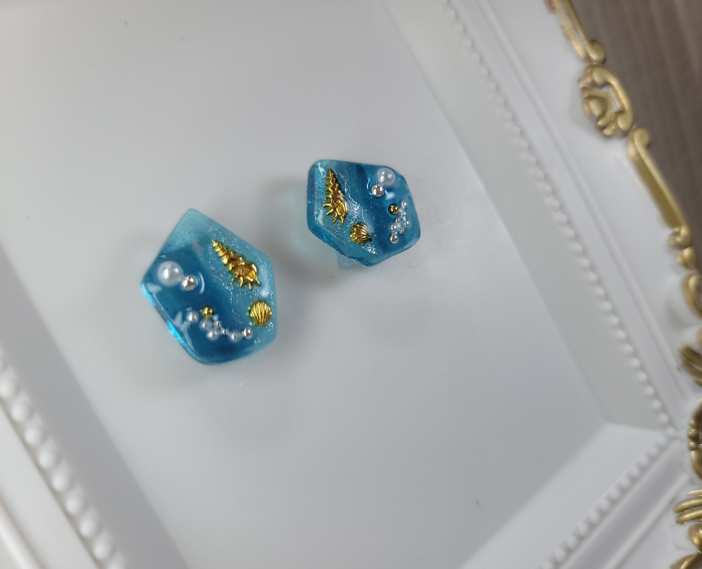 イヤリング・ピアス:ブルー15