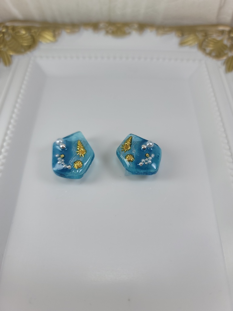 イヤリング・ピアス:ブルー15