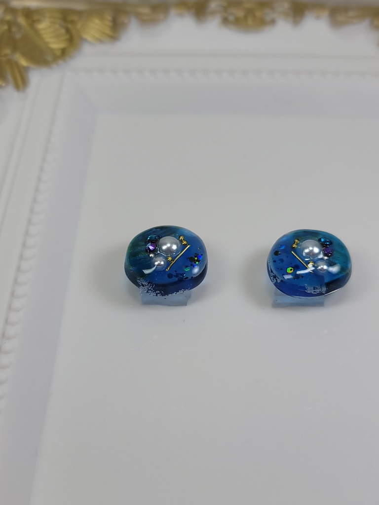 イヤリング・ピアス:ブルー16