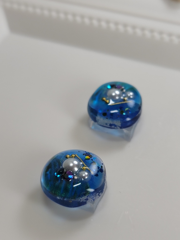 イヤリング・ピアス:ブルー16