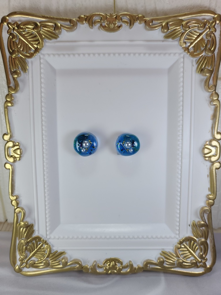 イヤリング・ピアス:ブルー16