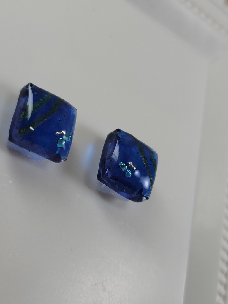 イヤリング・ピアス:ブルー17