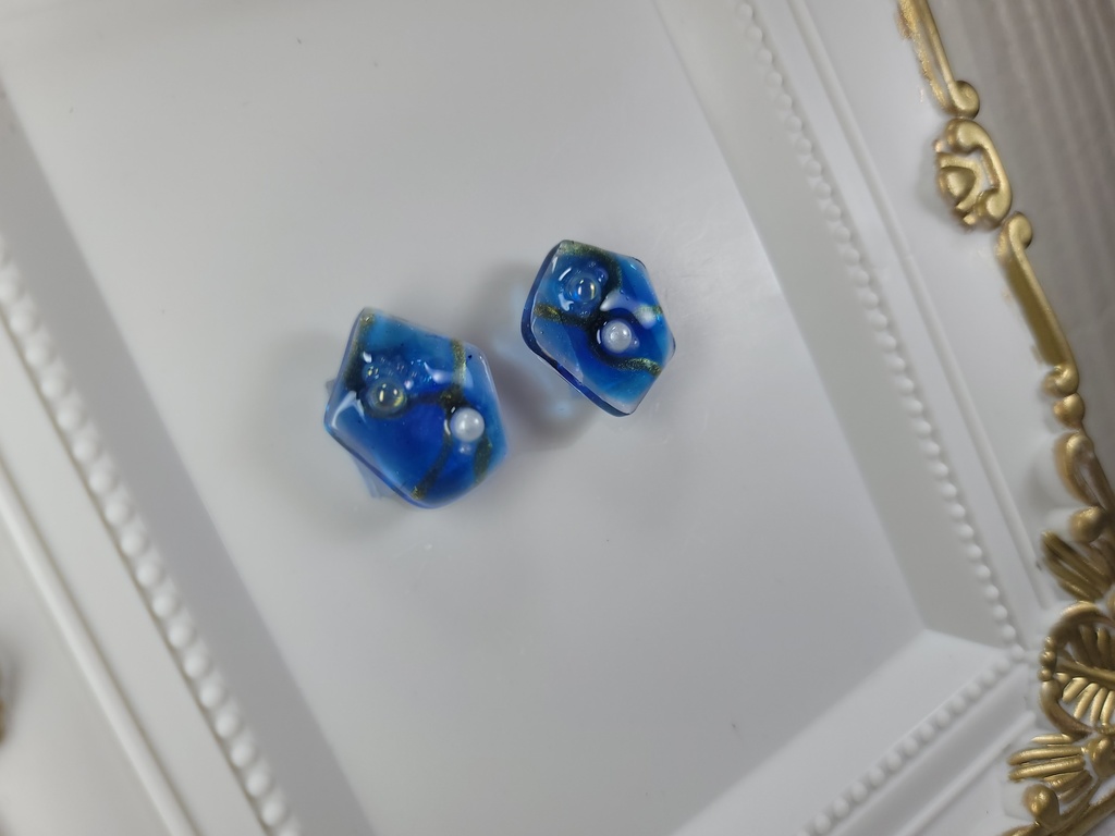 イヤリング・ピアス:ブルー18