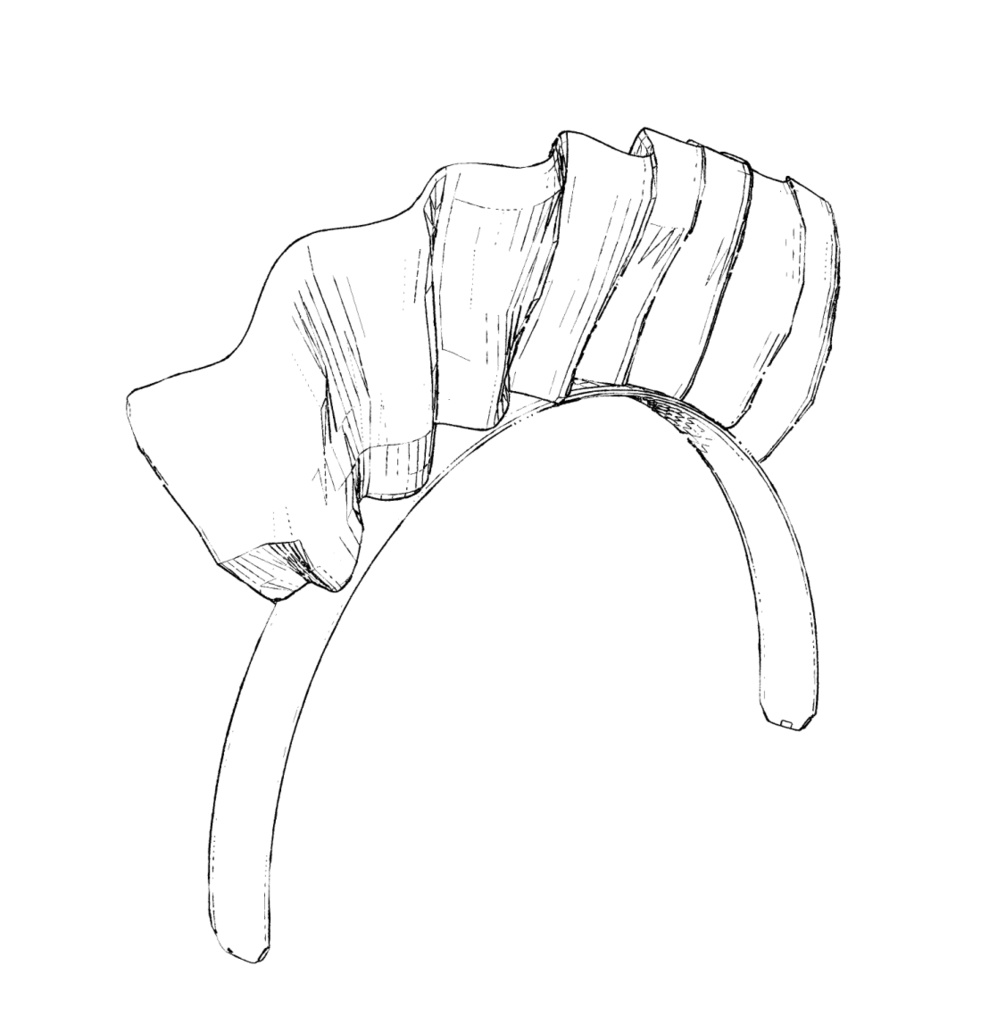 3D カチューシャ メイドさん 家政婦