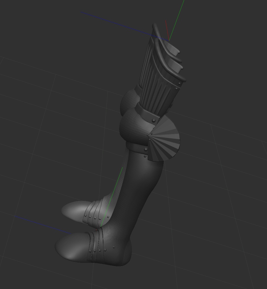 3D 西洋甲冑2.0 足具のみ armor 盔甲 갑옷 armatura armure Rüstung armadura броня