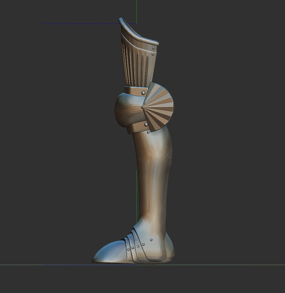 3D 西洋甲冑2.0 足具のみ armor 盔甲 갑옷 armatura armure Rüstung armadura броня