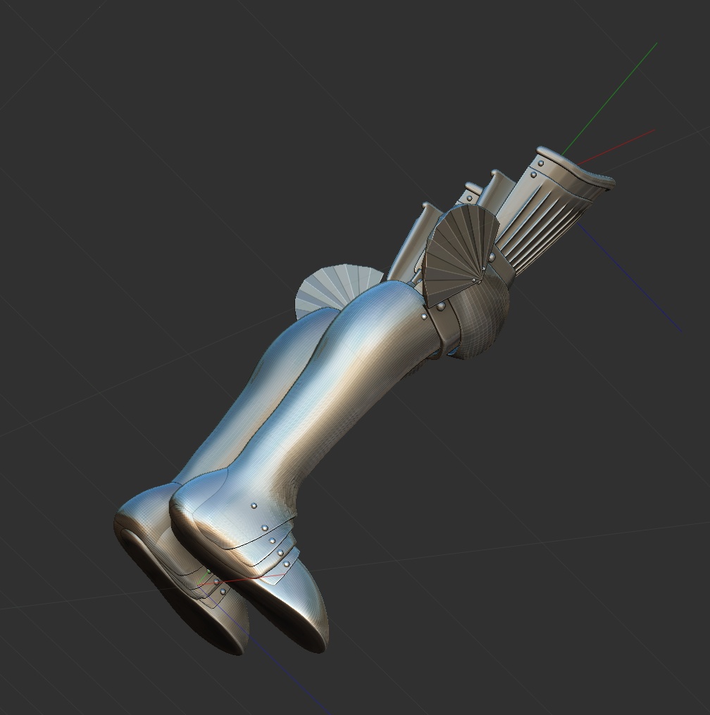 3D 西洋甲冑2.0 足具のみ armor 盔甲 갑옷 armatura armure Rüstung armadura броня