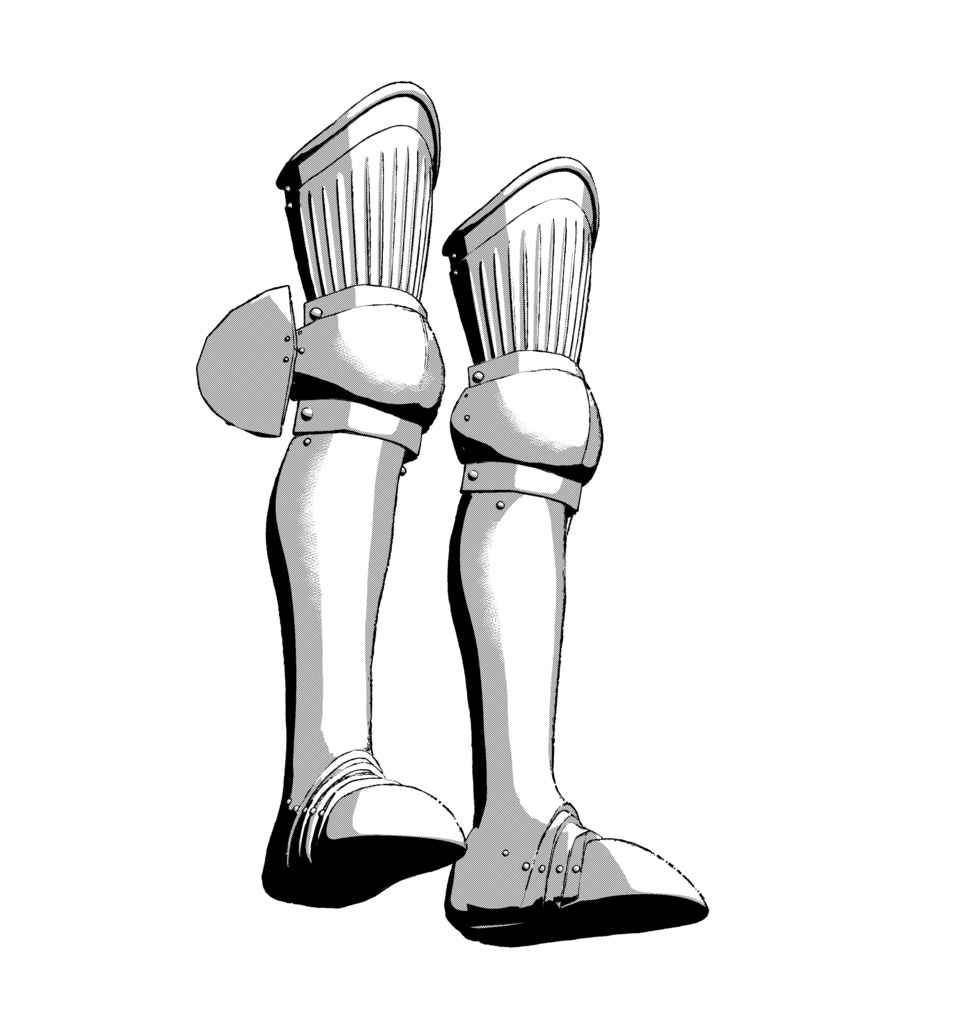 3D 西洋甲冑2.0 足具のみ armor 盔甲 갑옷 armatura armure Rüstung armadura броня