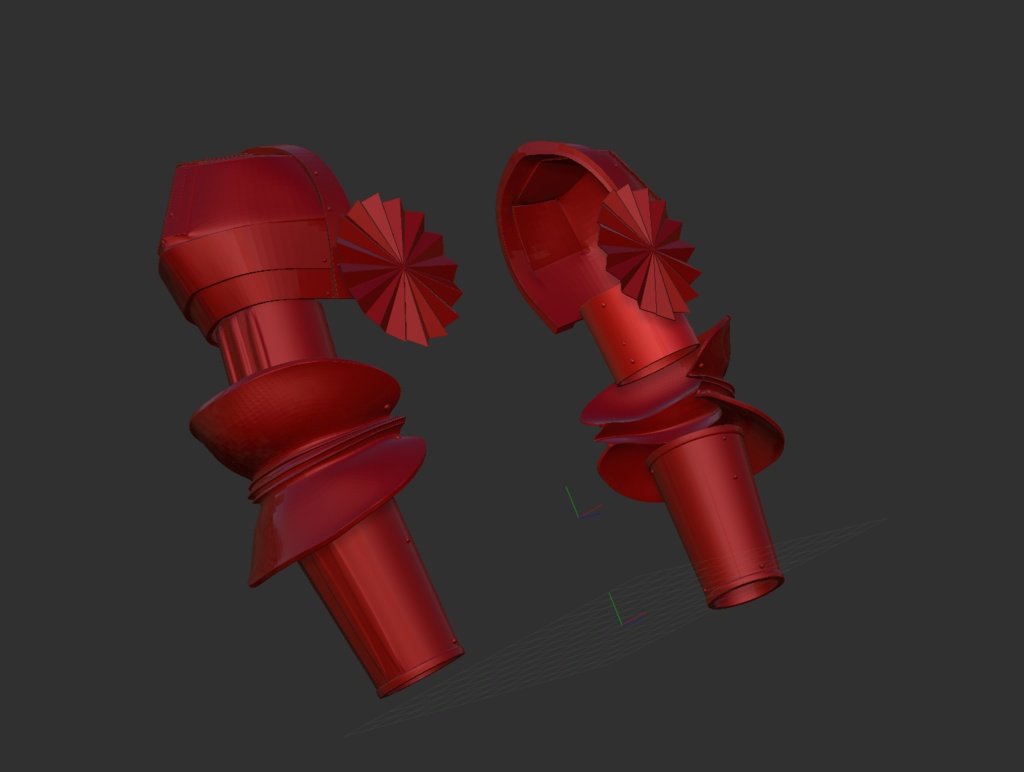 3D 西洋甲冑 2.0 腕当てのみ