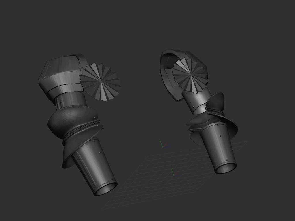 3D 西洋甲冑 2.0 腕当てのみ