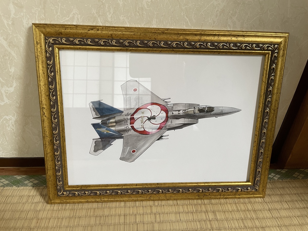 原画　「航空自衛隊F-15J　大梅花」　アナログ
