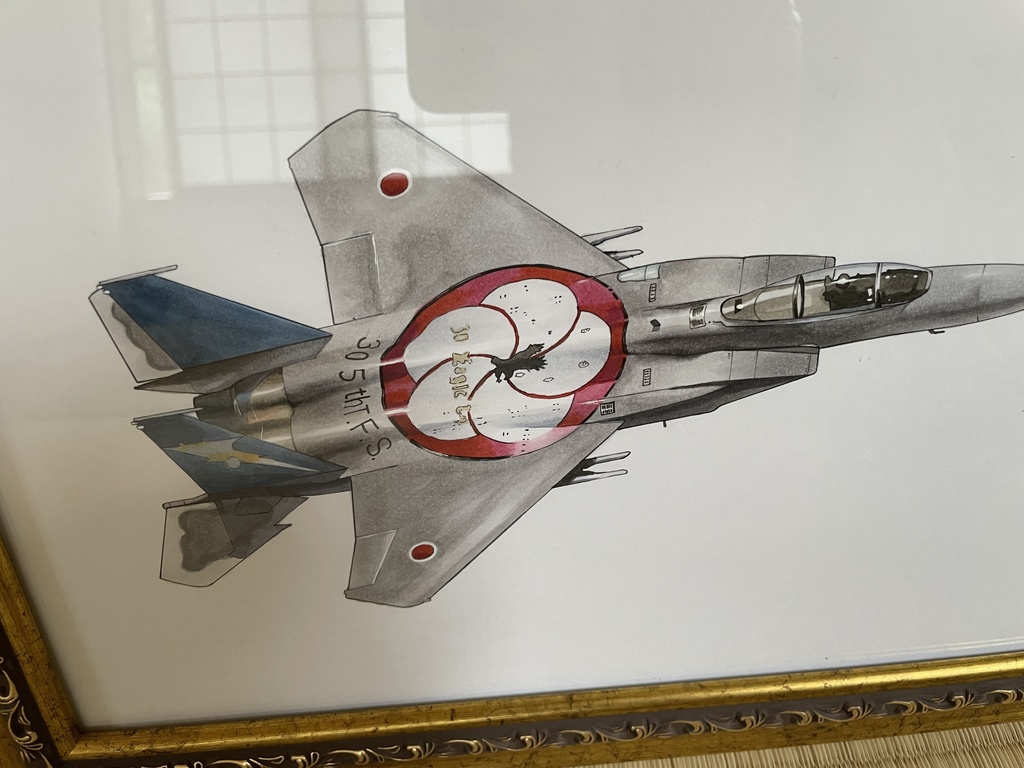 原画 「航空自衛隊F-15J 大梅花」 アナログ