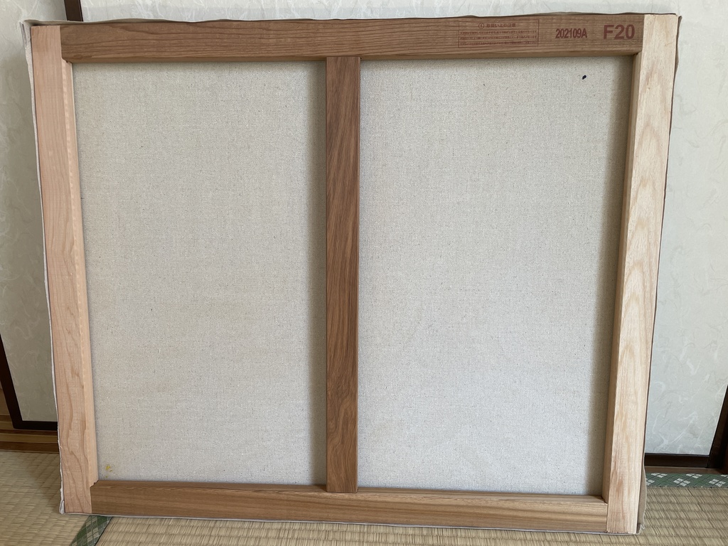 原画「森の中の少女と猫たち」 油絵 F20