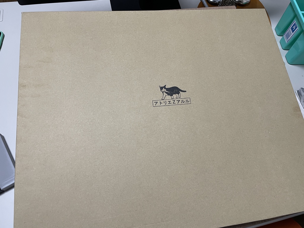 【完売御礼】受注制作:原画「真夜中の農家の娘と犬猫たち」水彩画 F6