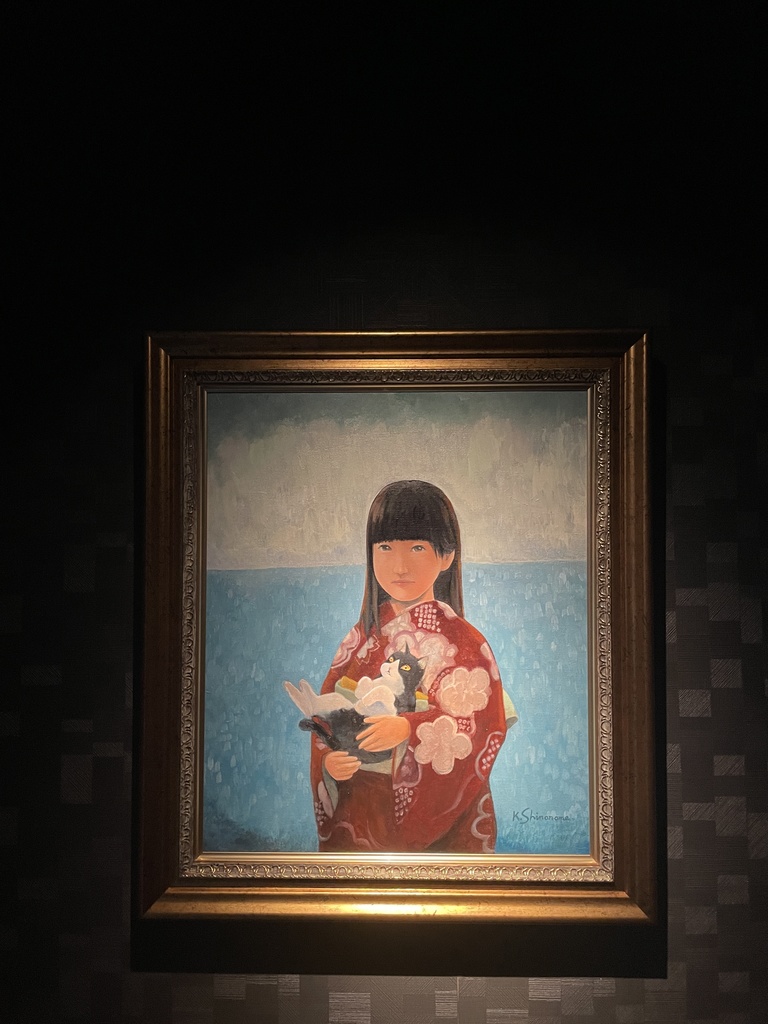 ジークレー版画 額装絵画 MEOMEO作 「狐の雨」 四ッ切サイズ - 美術品