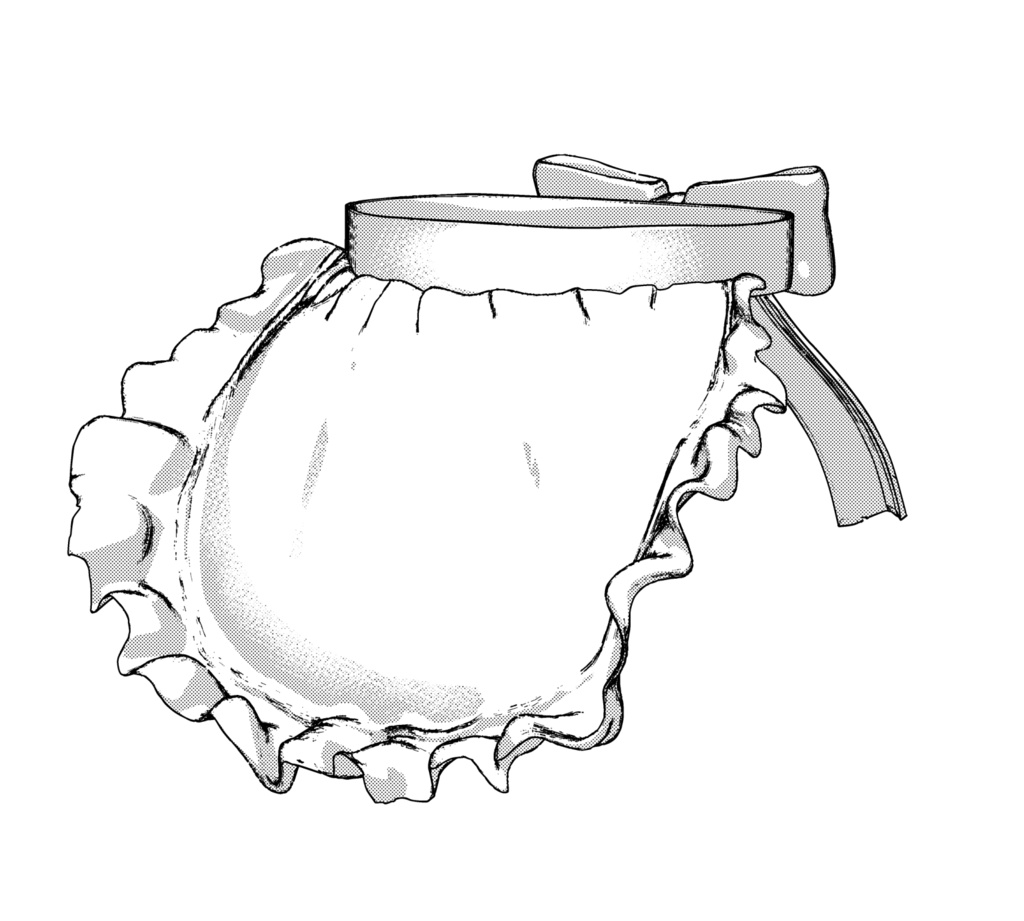 3D 西洋エプロン 「 .obj」