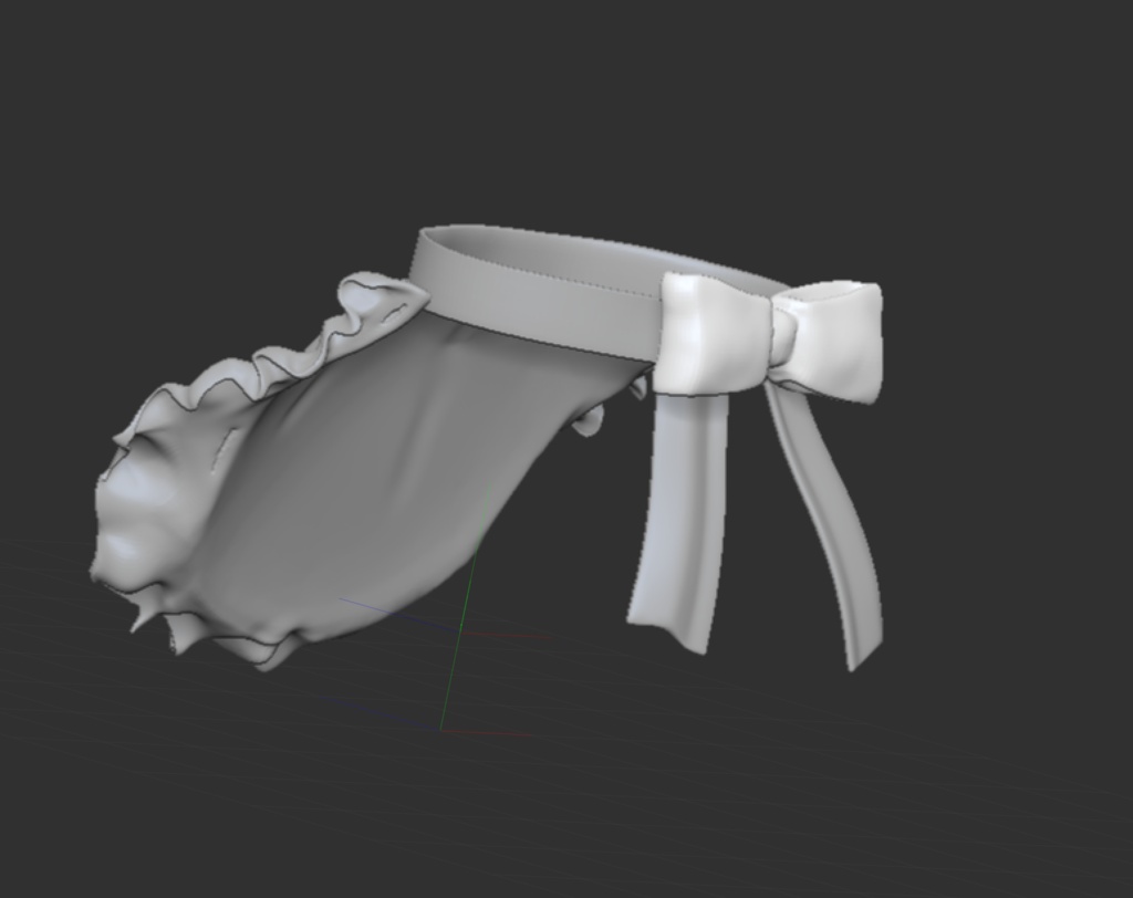 3D 西洋エプロン 「 .obj」