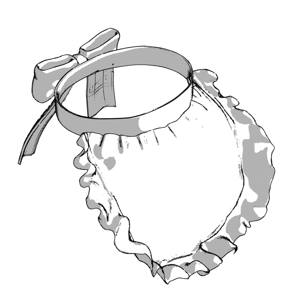 3D 西洋エプロン 「 .obj」