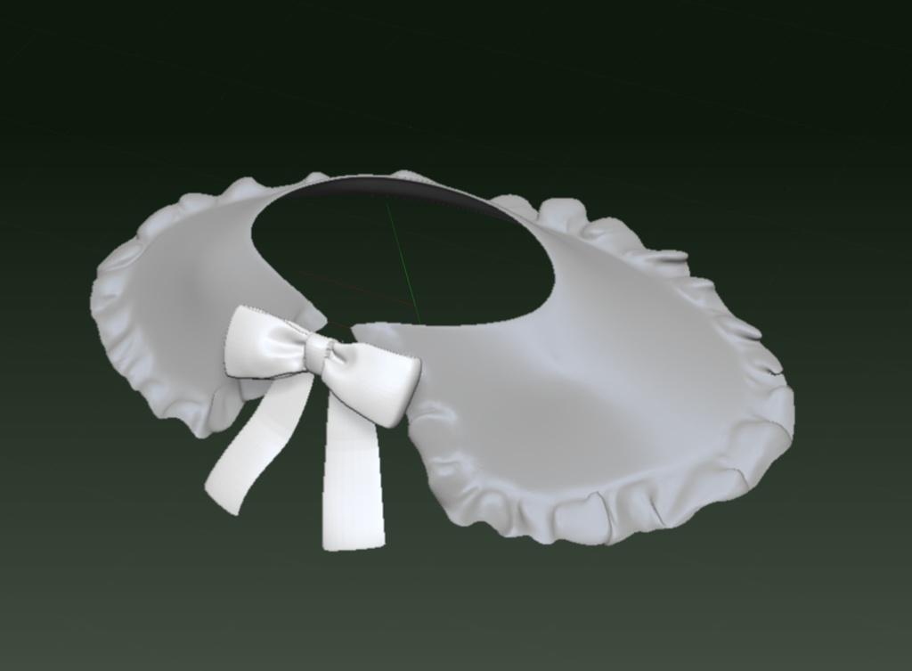 3D 乙女洋服襟 「.obj」