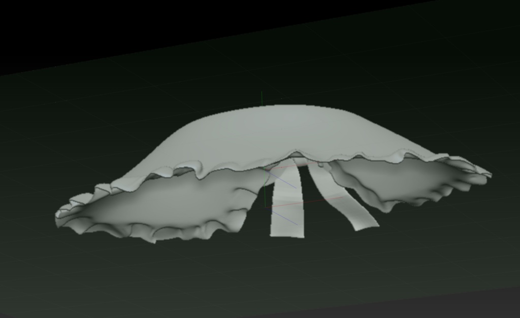 3D 乙女洋服襟 「.obj」