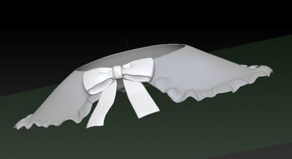 3D 乙女洋服襟 「.obj」