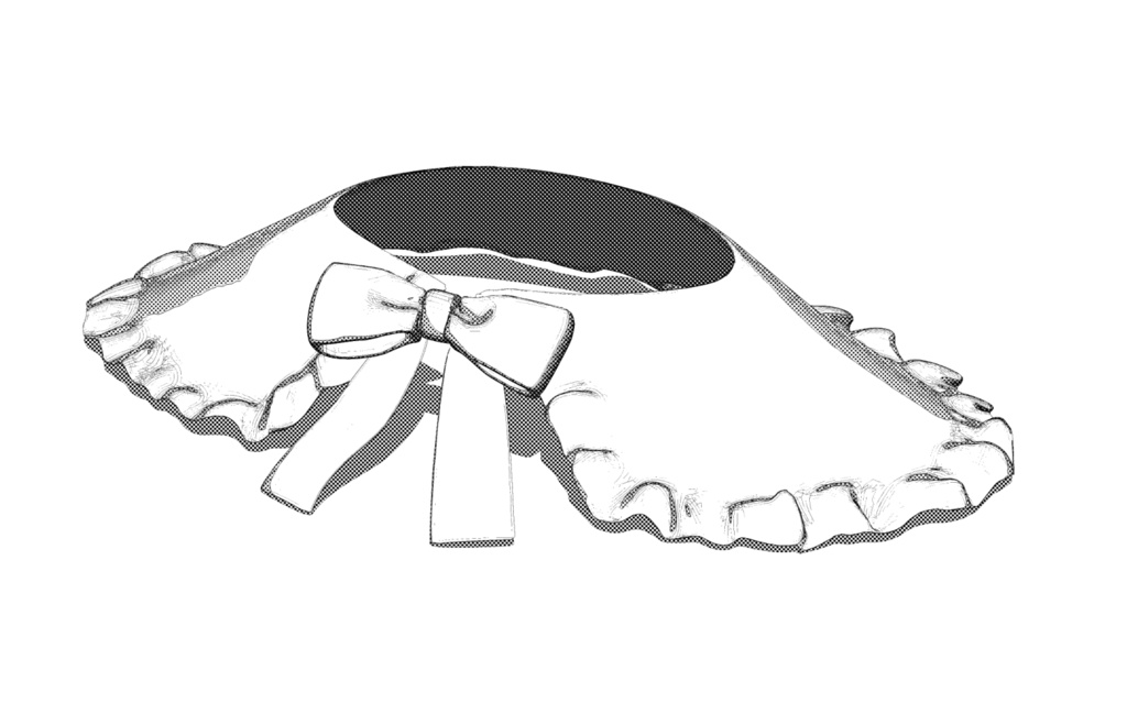 3D 乙女洋服襟 「.obj」