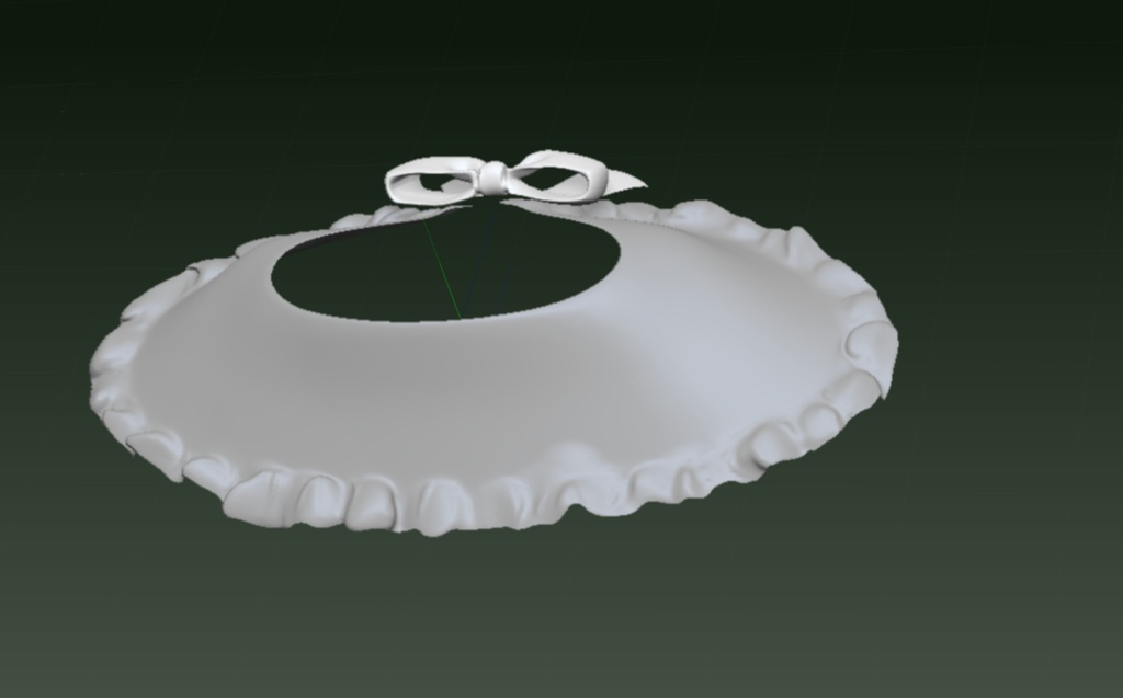 3D 乙女洋服襟 「.obj」