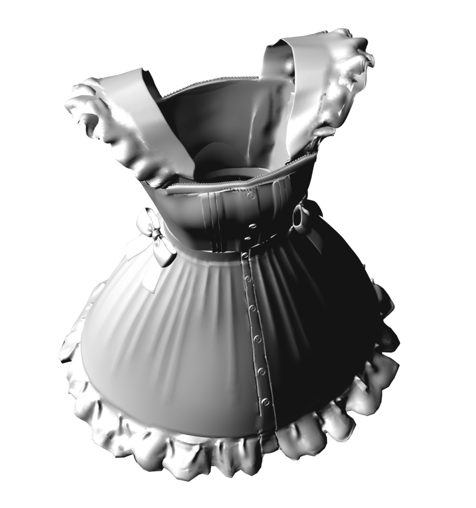 3D ロリータ・ドレス「.obj」