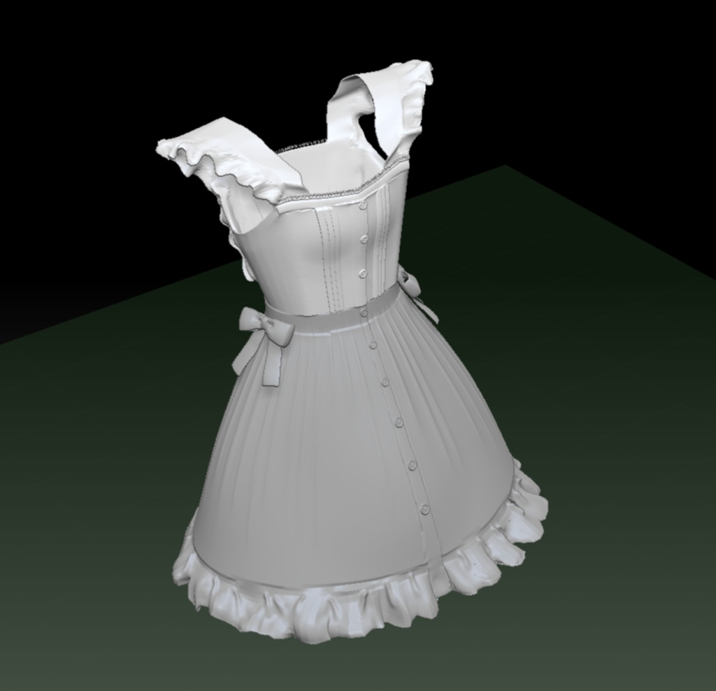 3D ロリータ・ドレス「.obj」