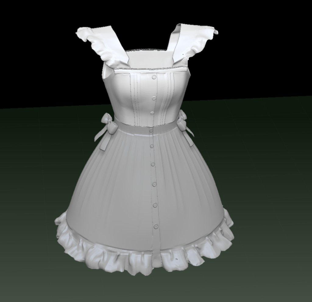 3D ロリータ・ドレス「.obj」