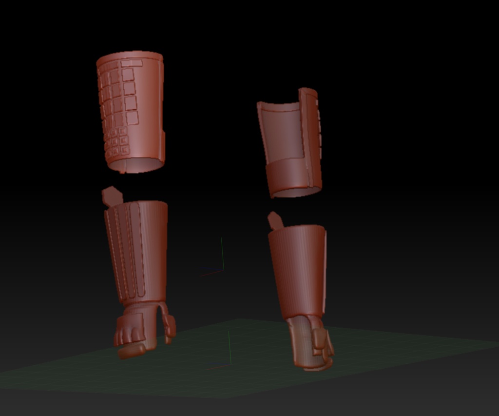 3D 籠手(日本甲冑)「.obj」