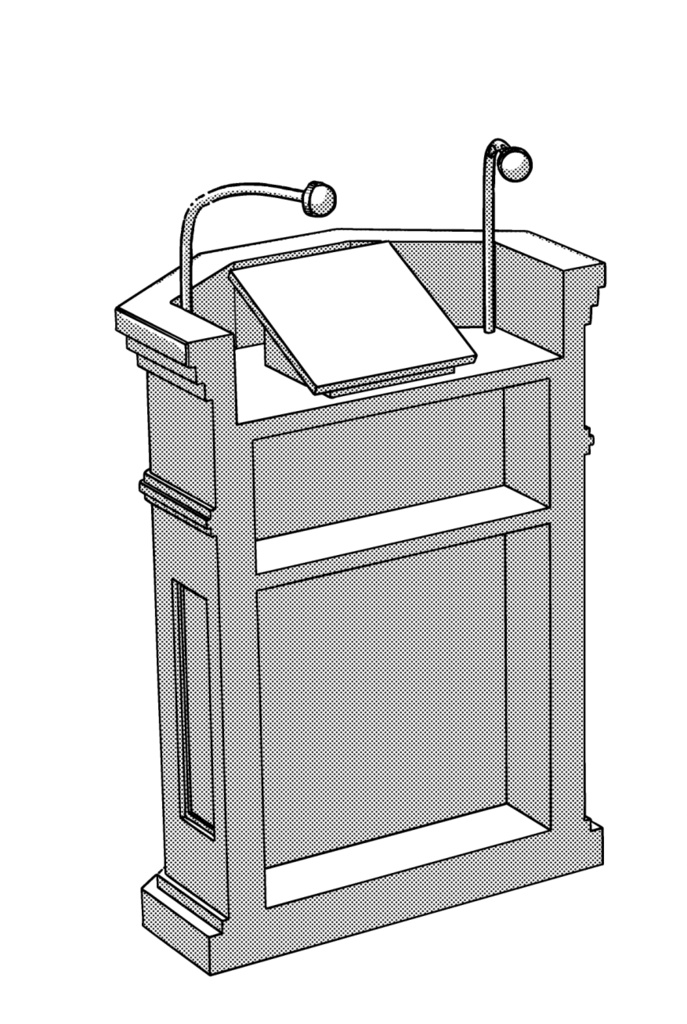 3D 昭和レトロの講壇 「.obj」