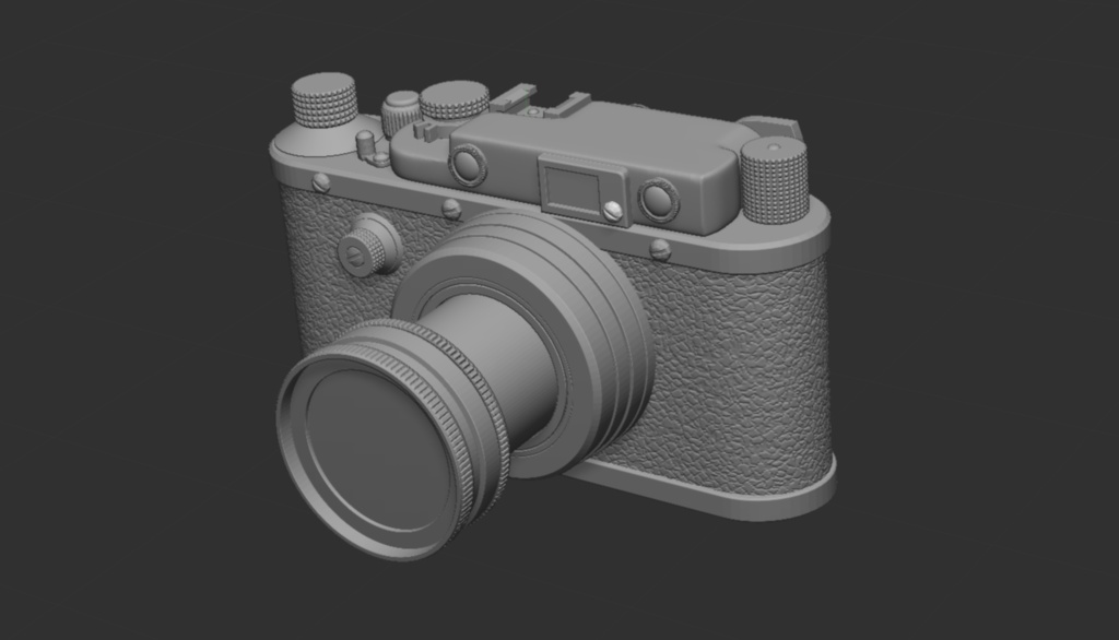 3D ドイツ製カメラ(ライカIII)「.obj」