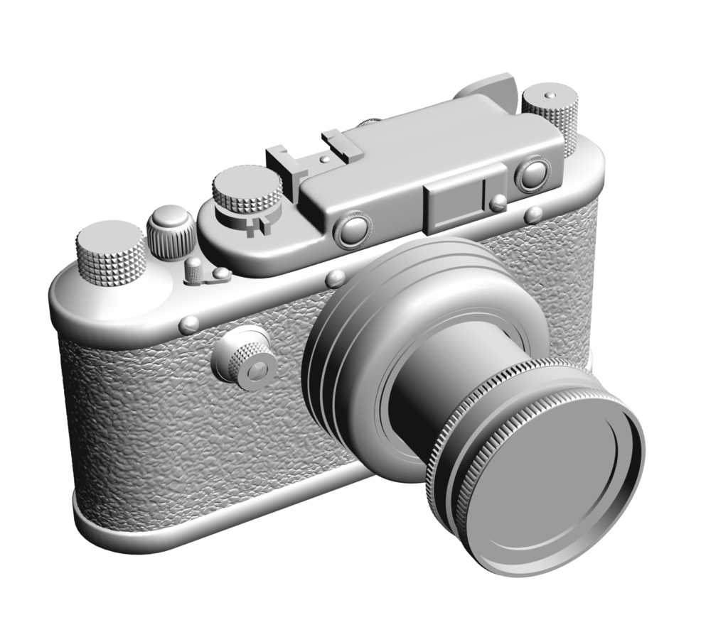 3D ドイツ製カメラ(ライカIII)「.obj」