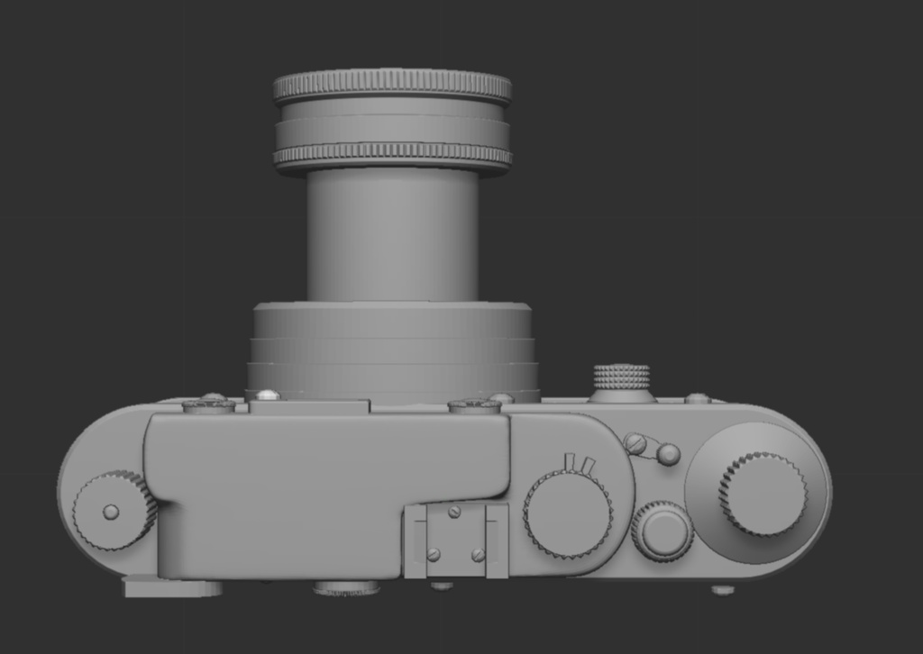 3D ドイツ製カメラ(ライカIII)「.obj」
