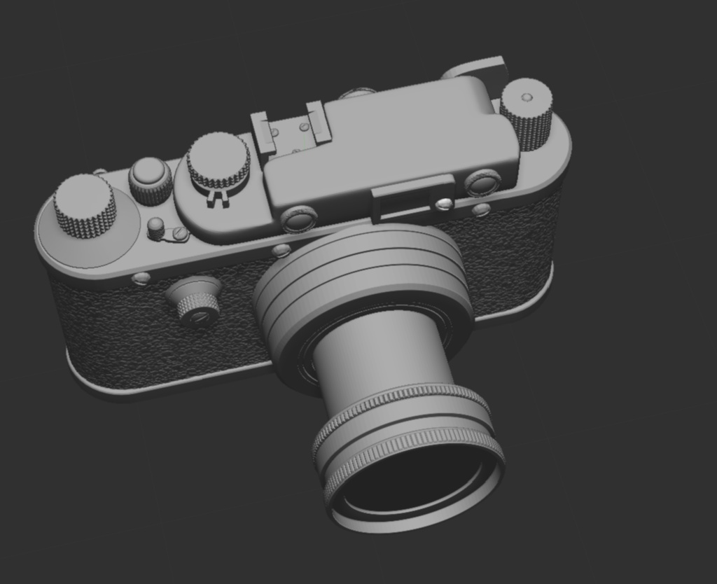 3D ドイツ製カメラ(ライカIII)「.obj」