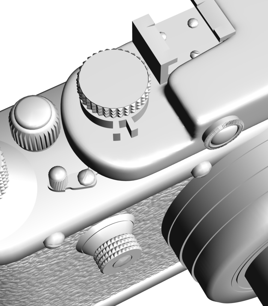 3D ドイツ製カメラ(ライカIII)「.obj」