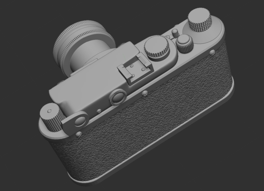 3D ドイツ製カメラ(ライカIII)「.obj」