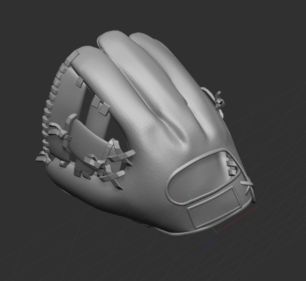 3D 野球グローブ 左利き用仕様 obj