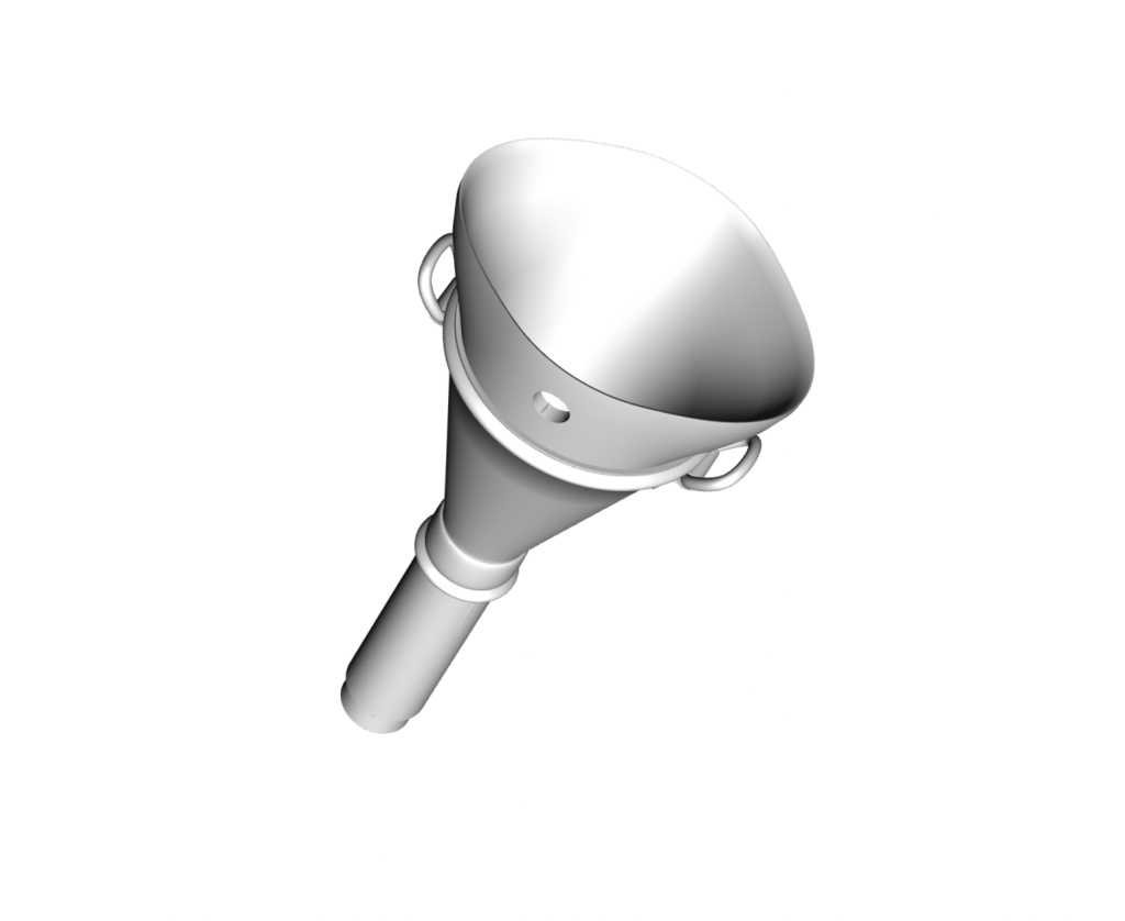 3D 航空伝声管「.obj」