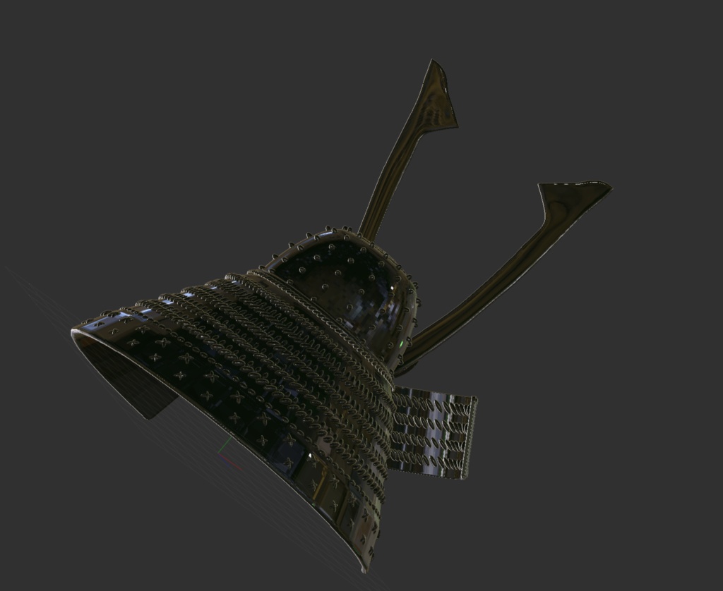 3D 日本武将兜 Vol.2「.obj」