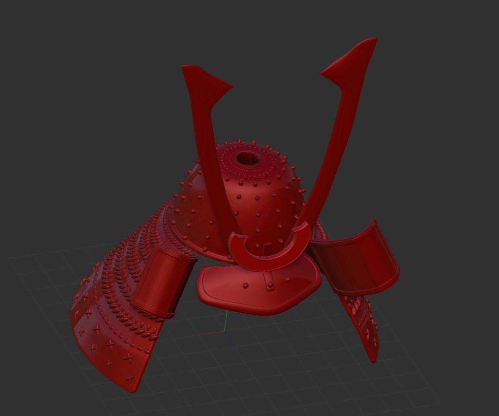 3D 日本武将兜 Vol.2「.obj」
