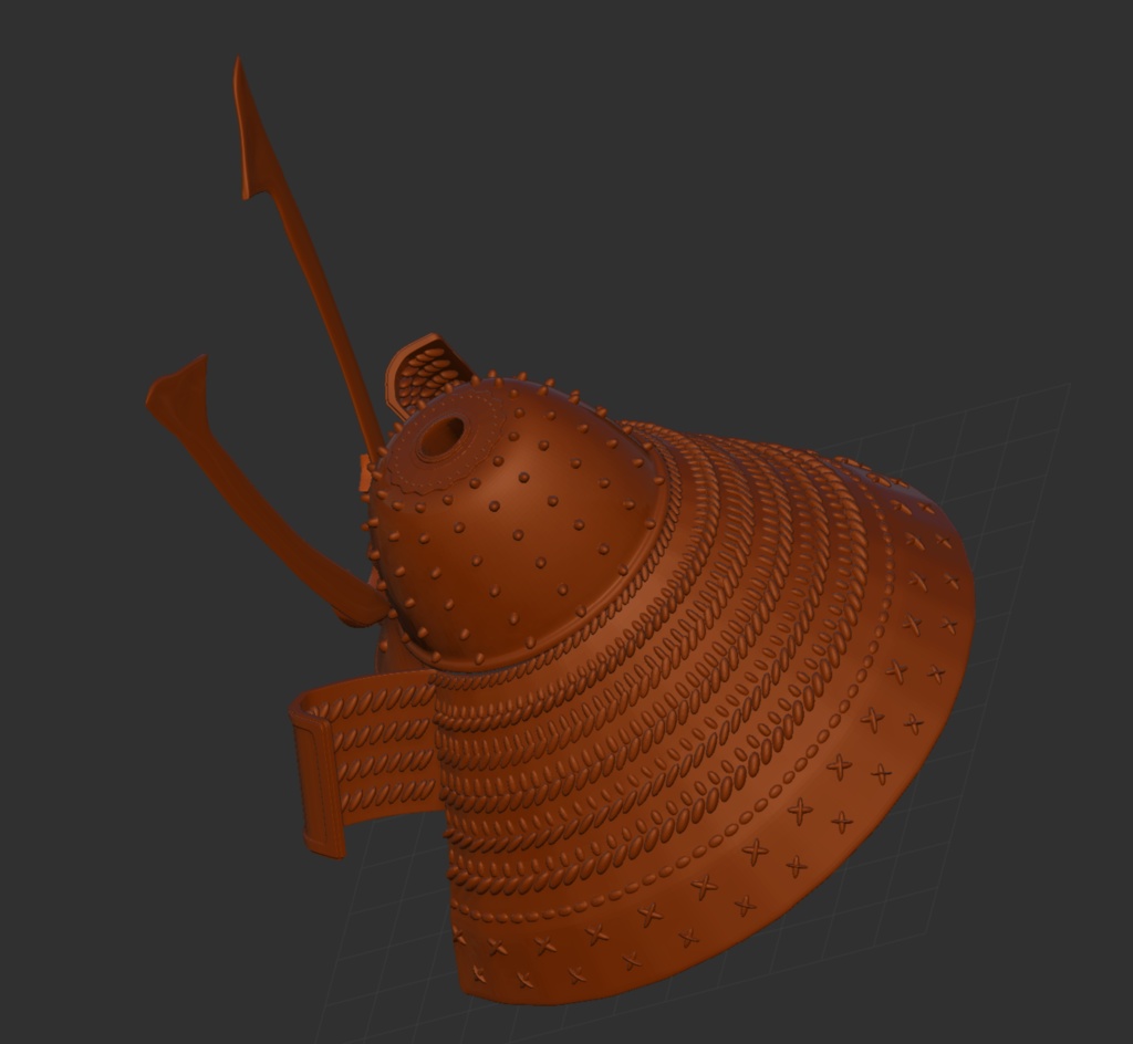3D 日本武将兜 Vol.2「.obj」