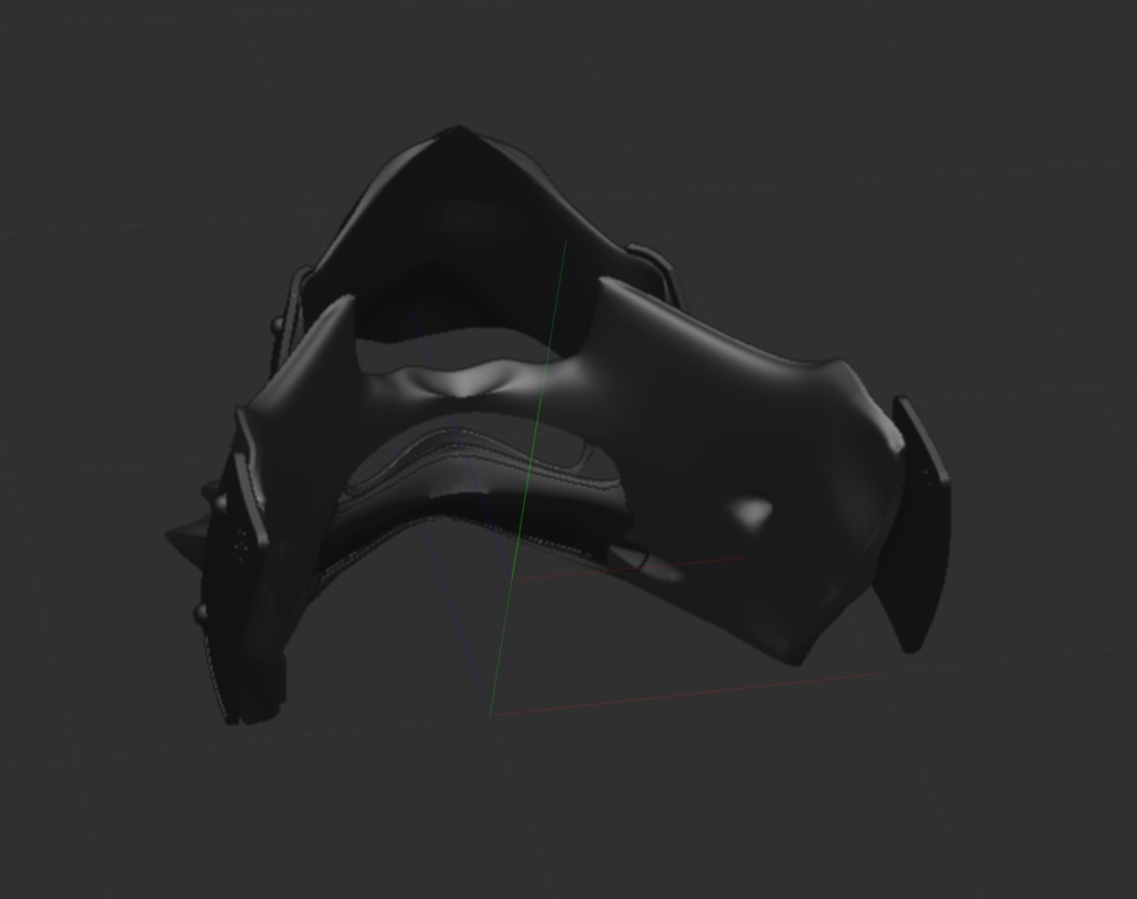 3D鴉天狗半面 「.obj」