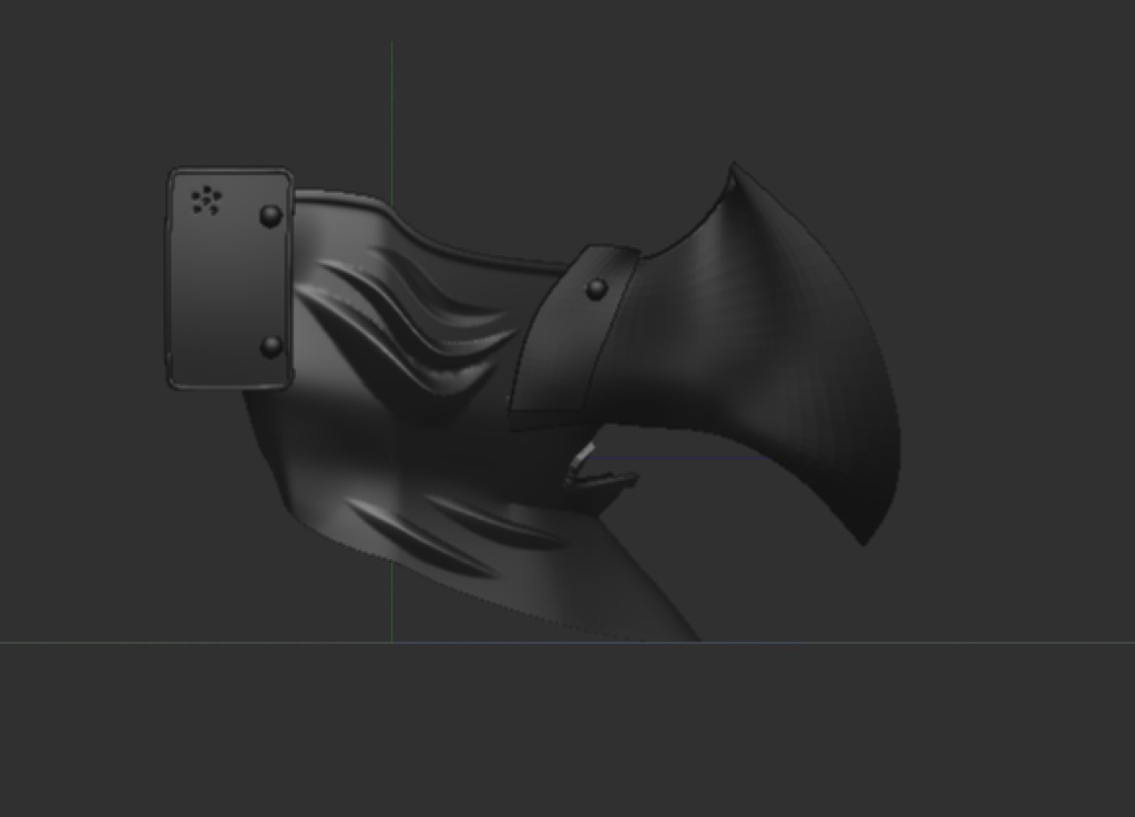 3D鴉天狗半面 「.obj」