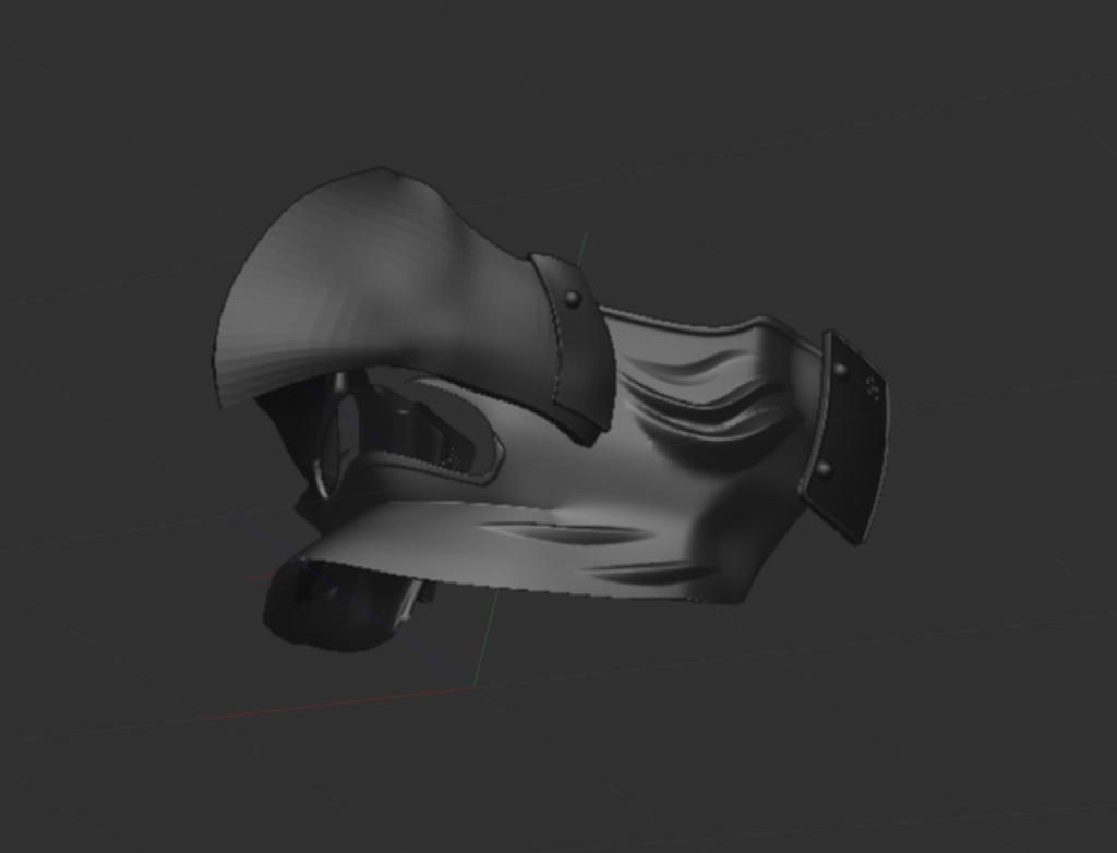 3D鴉天狗半面 「.obj」