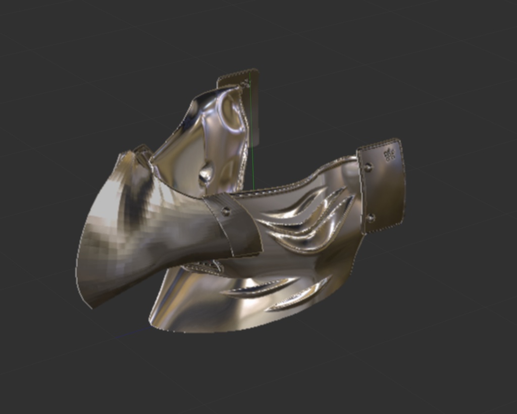 3D鴉天狗半面 「.obj」